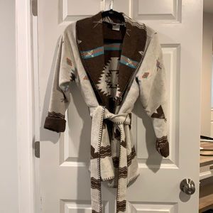 Rhonda stark belted wrap coat